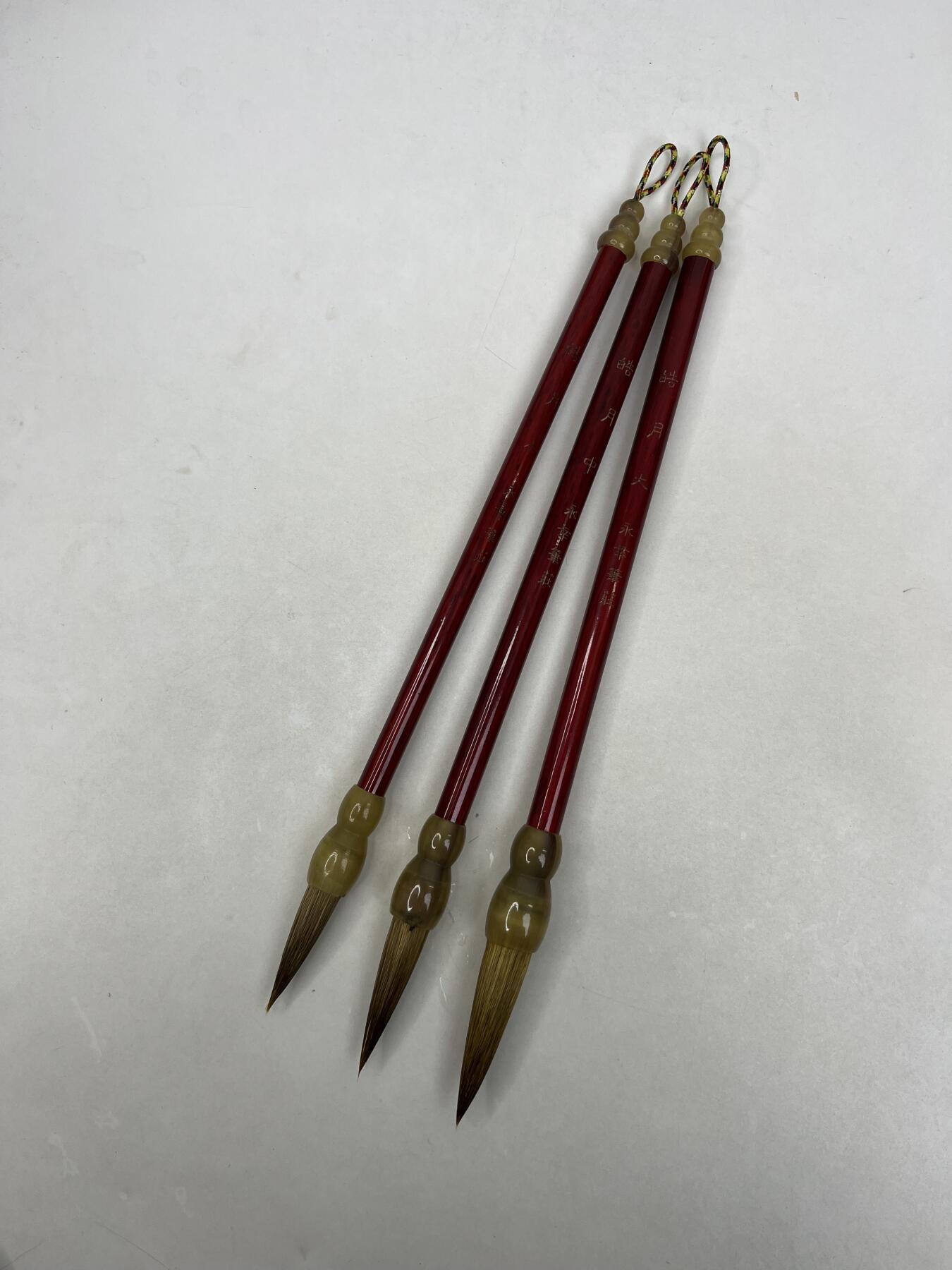 江南杂件 毛笔三支