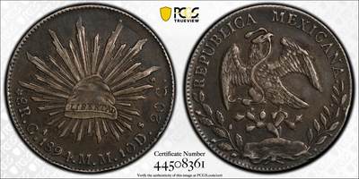 甄臻铺-世界币章拍卖（第59期），甄品场拍品征集中，送拍享返佣金等优惠多多 - PCGS-XF45 墨西哥 1894年 花边鹰洋 银币 极美大老黑包浆 标准的流通品 有高清图