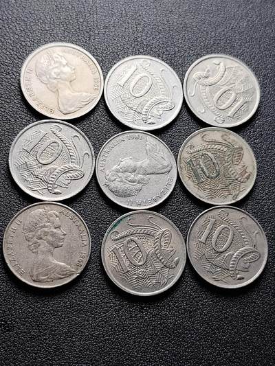 泉币菌-第222场-拍品多 请提前出价 - 9枚一组