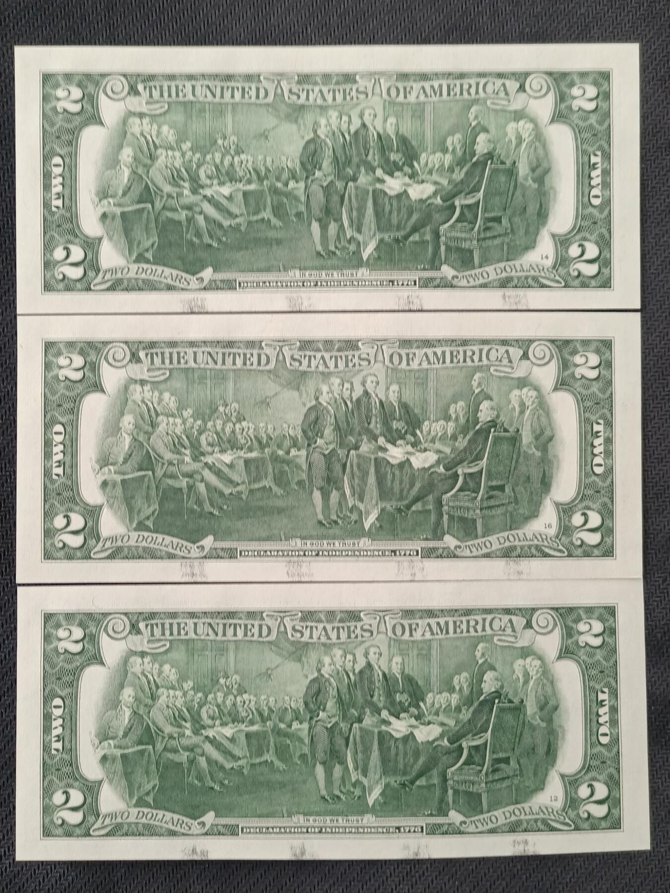 【游宝包邮场】丙午马年第21期 首季收官场 美国2美元 五连号 无47钻石号 56205621~625 全新UNC