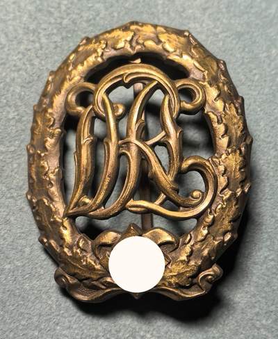 盛世勋华——号角文化勋章邮票专场拍卖第313期 - 德国（1939）铜级体能奖章 带厂标