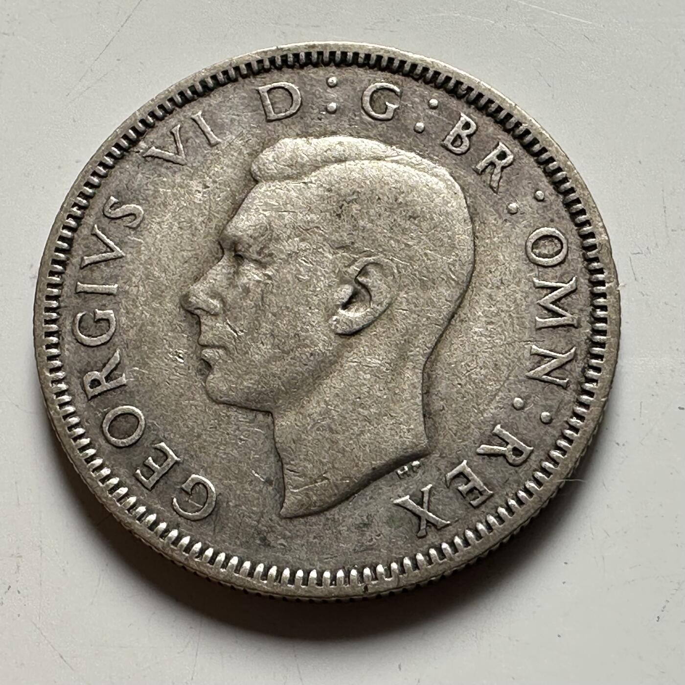 🌹外币初藏🌹🐯2026年第40场   每周二四六晚8️⃣点 世界钱币 英国 1939年 一先令银币 5.65g-23.5mm-50%银