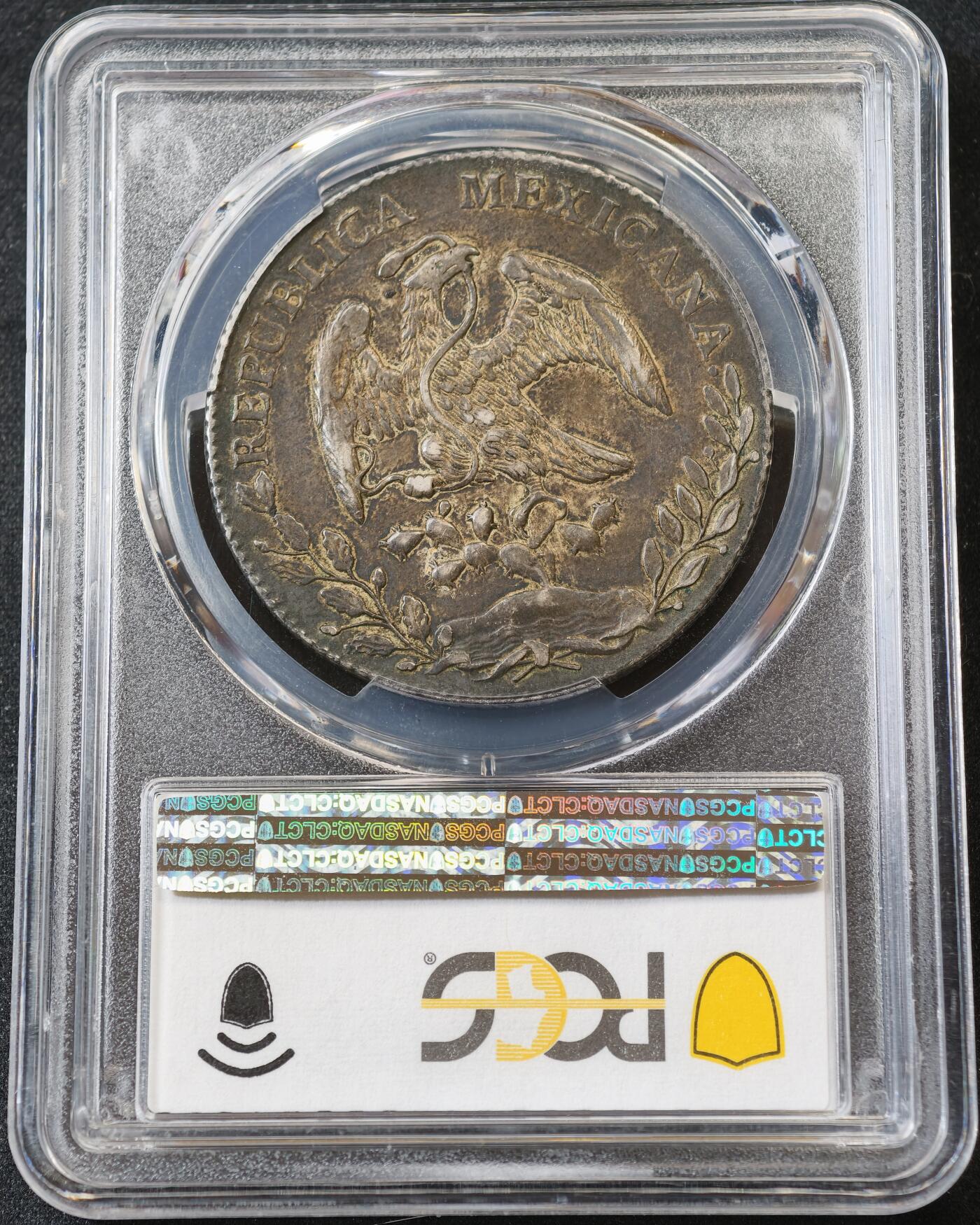 甄臻铺-世界币章拍卖（第59期），甄品场拍品征集中，送拍享返佣金等优惠多多 PCGS-AU53 墨西哥 1896年 花边鹰洋 银币 近未流通品 高点细节都不错 有高清图