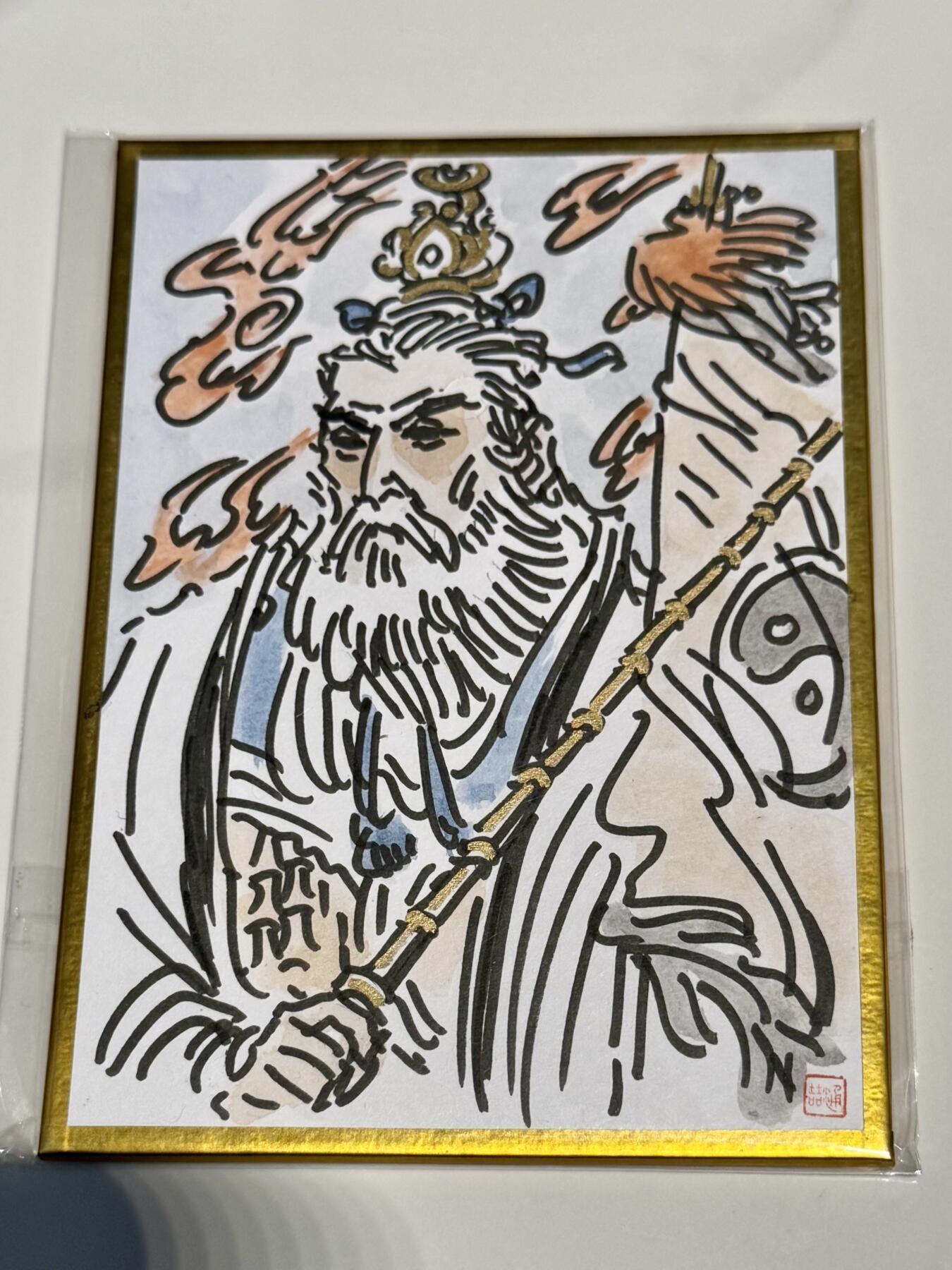 大麦马年第二场 王涌喆老师彩绘 姜太公