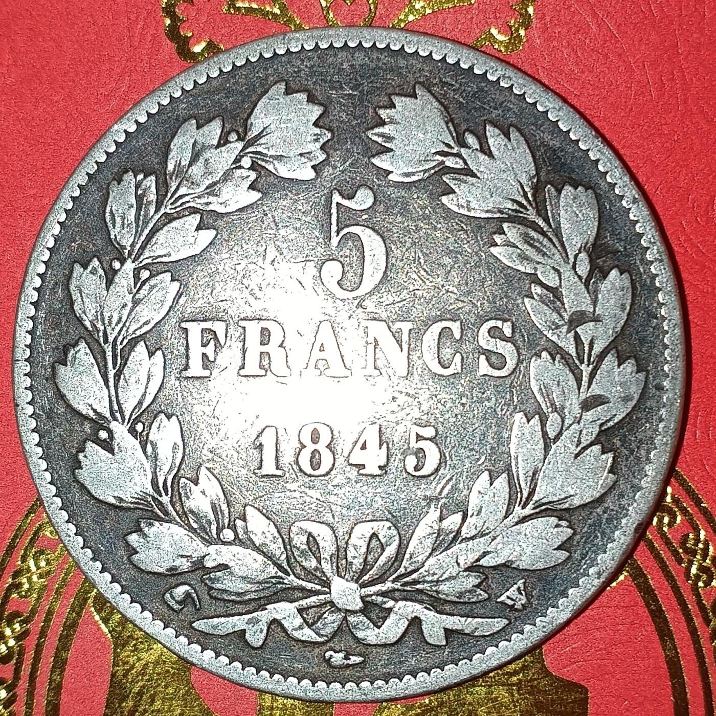 法兰西王国路易菲利普一世5法郎银币