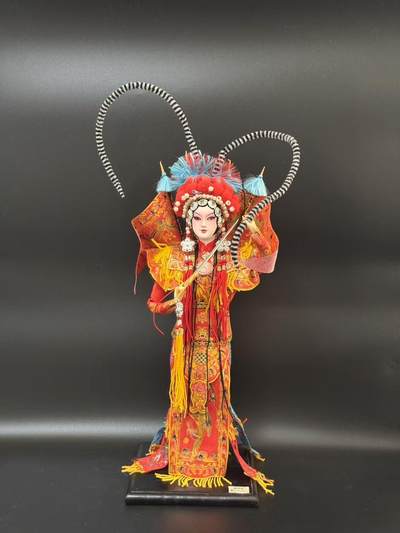 零元拍：穆桂英挂帅精美人偶摆件 多年前购于国家大剧院 做工超精美 尤其头雕 神采生动 不可动 主体应该是石膏 美如画 - 零元拍：穆桂英挂帅精美人偶摆件 多年前购于国家大剧院 做工超精美 尤其头雕 神采生动 不可动 主体应该是石膏 美如画