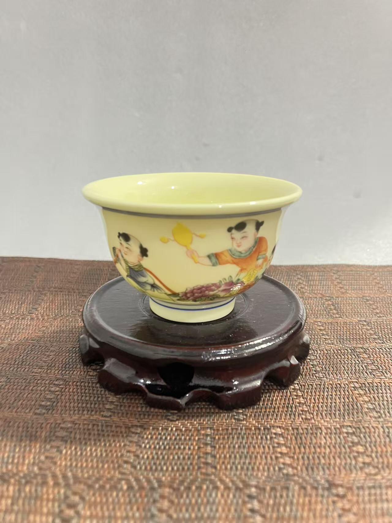 江南杂件 压手杯（稀土瓷）