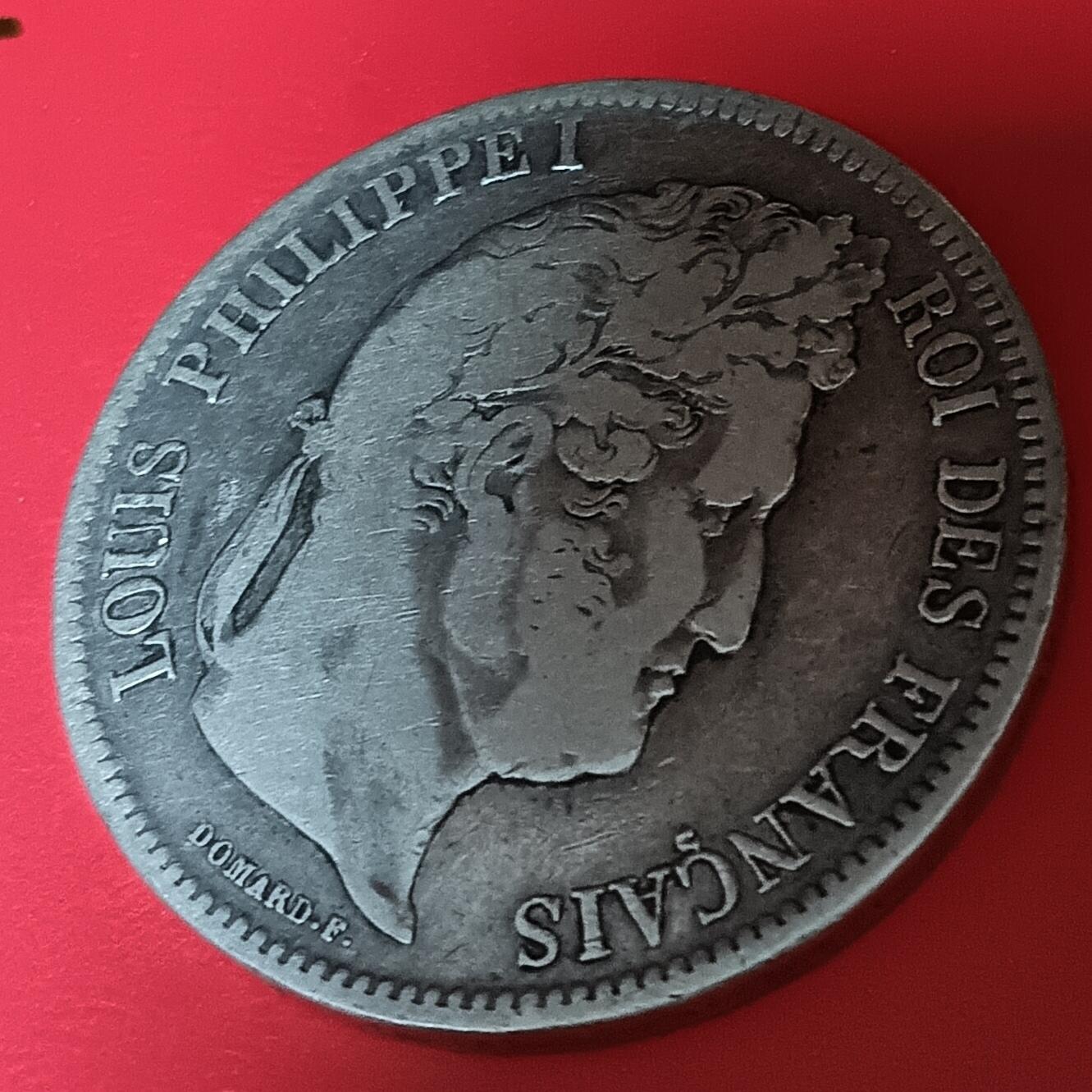 法兰西王国路易菲利普一世5法郎银币