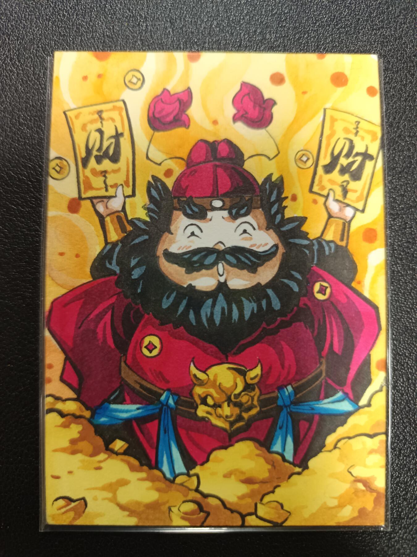 天玑星卡拍第187期《4.16周四截拍》持续收拍收评中 满赠卡需备注 【手绘卡】天玑星 Rubick 钟馗 手绘卡