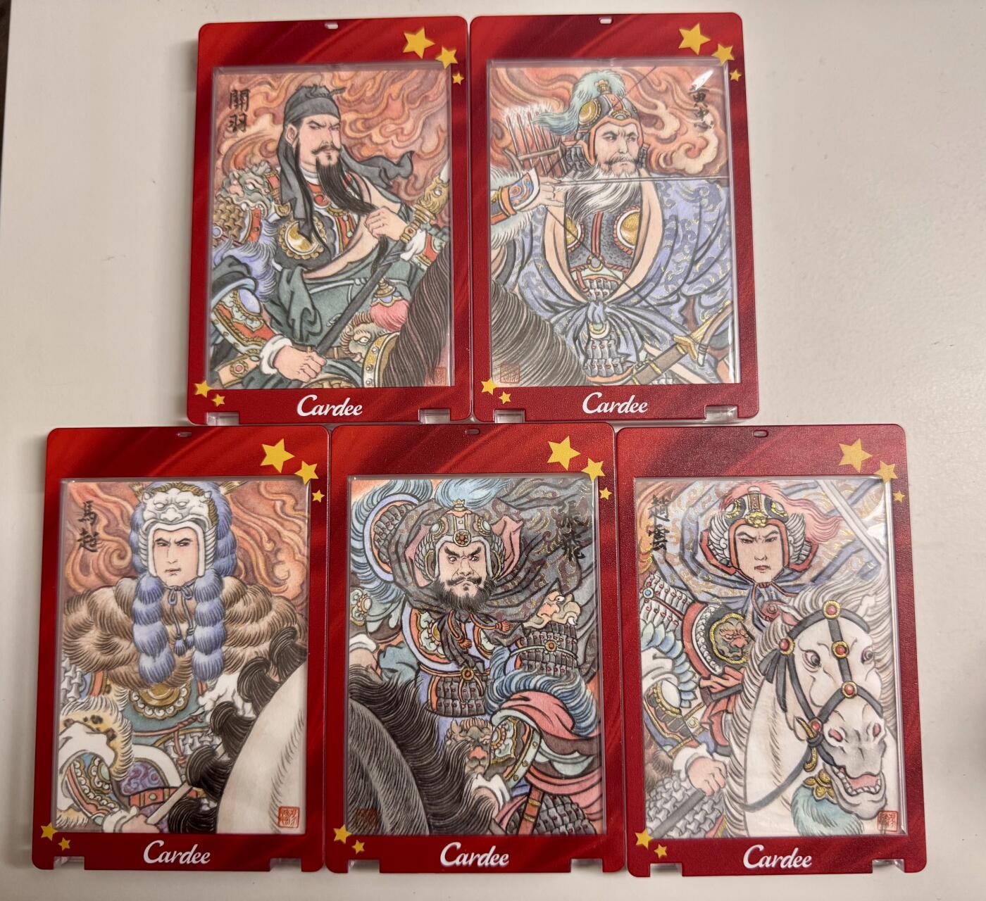 大麦马年第二场 冯涛老师 手绘原稿 五虎上将 一套