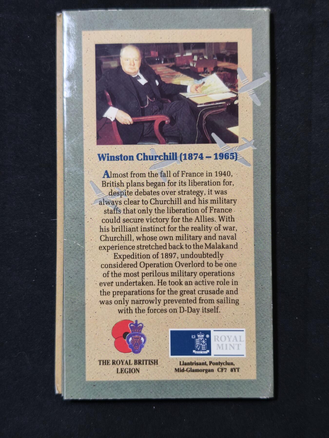 甄臻铺-世界币章拍卖（第59期），甄品场拍品征集中，送拍享返佣金等优惠多多 少见纸卡装–英国1994年50便士(诺曼底登陆50周年纪念币)