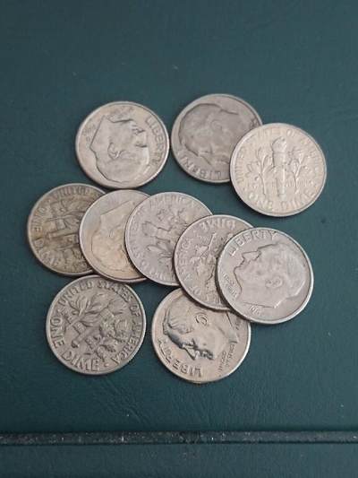 松南世界钱币——260408A - 美国10美分硬币1