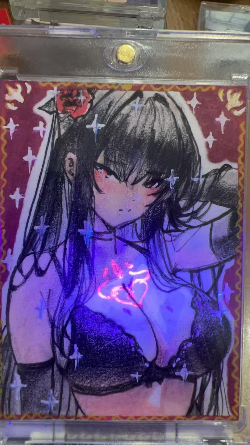 NO.29 好又多金牌大场，每周一站式配齐，方便凑单！（卖家送拍0抽成！周6晚9点截拍！） 【1/1手绘卡】画师Edward亲签手绘 高冷蕾丝美女 黑丝御姐 带特效