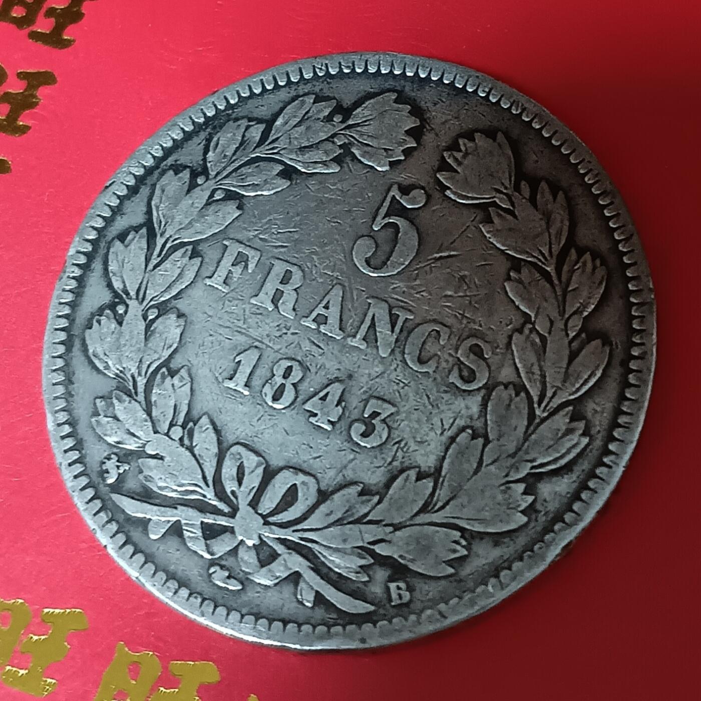 法兰西王国路易菲利普一世5法郎银币