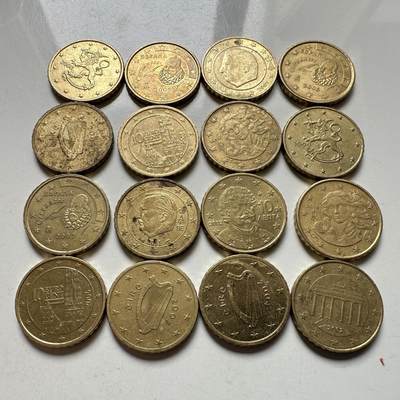 🌹外币初藏🌹🐯2026年第39场   每周二四六晚8️⃣点 苏联泰国纪念币世界钱币 - 10欧分一组 16枚