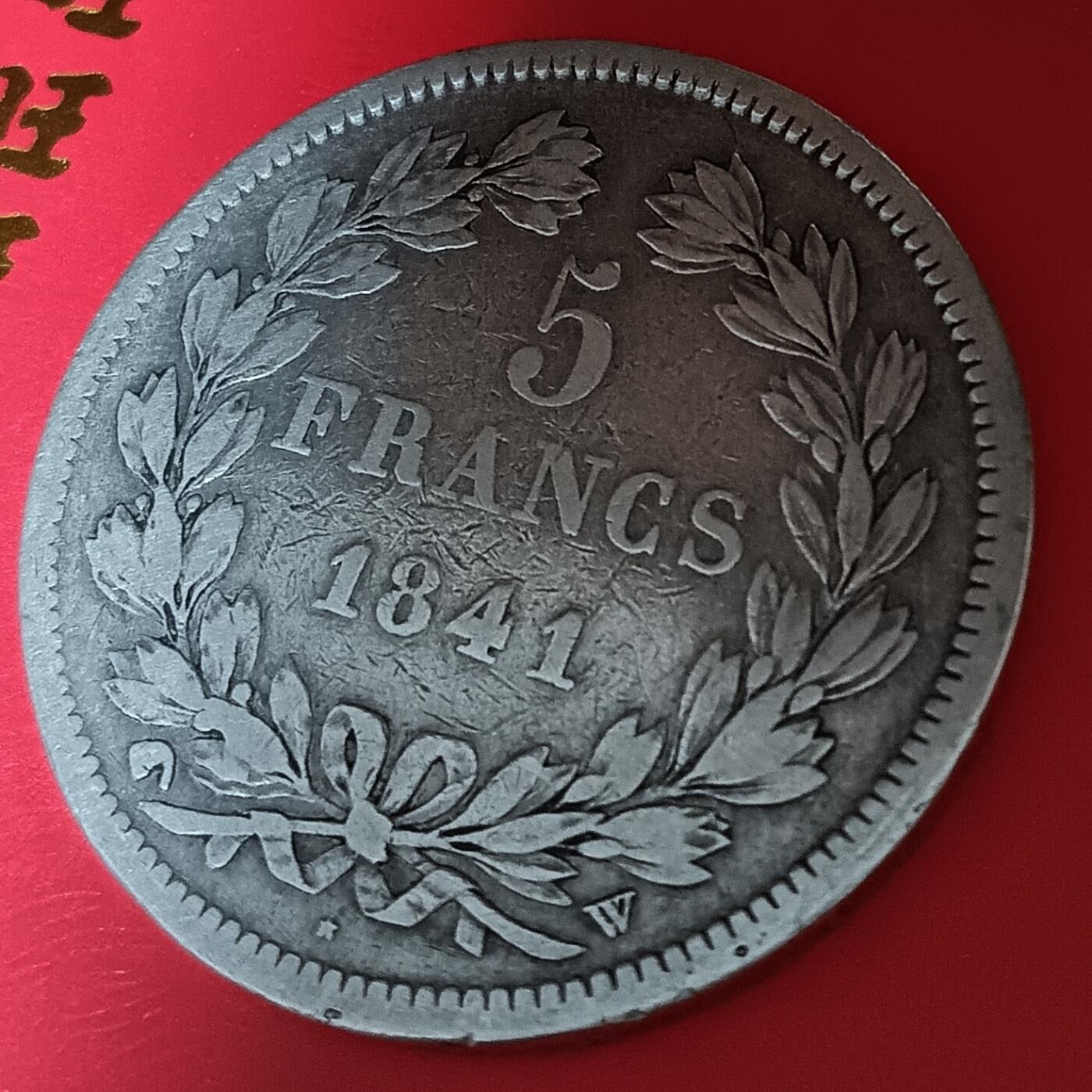 法兰西王国路易菲利普一世5法郎银币