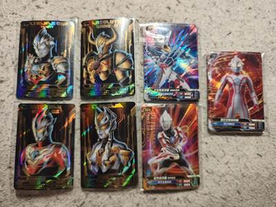 【随心含颖卡拍57期】卡游/集卡社/卡卡沃 抽卡机专场拍卖【无佣金】 - 奥特曼。高卡4张新卡➕卡包3叠