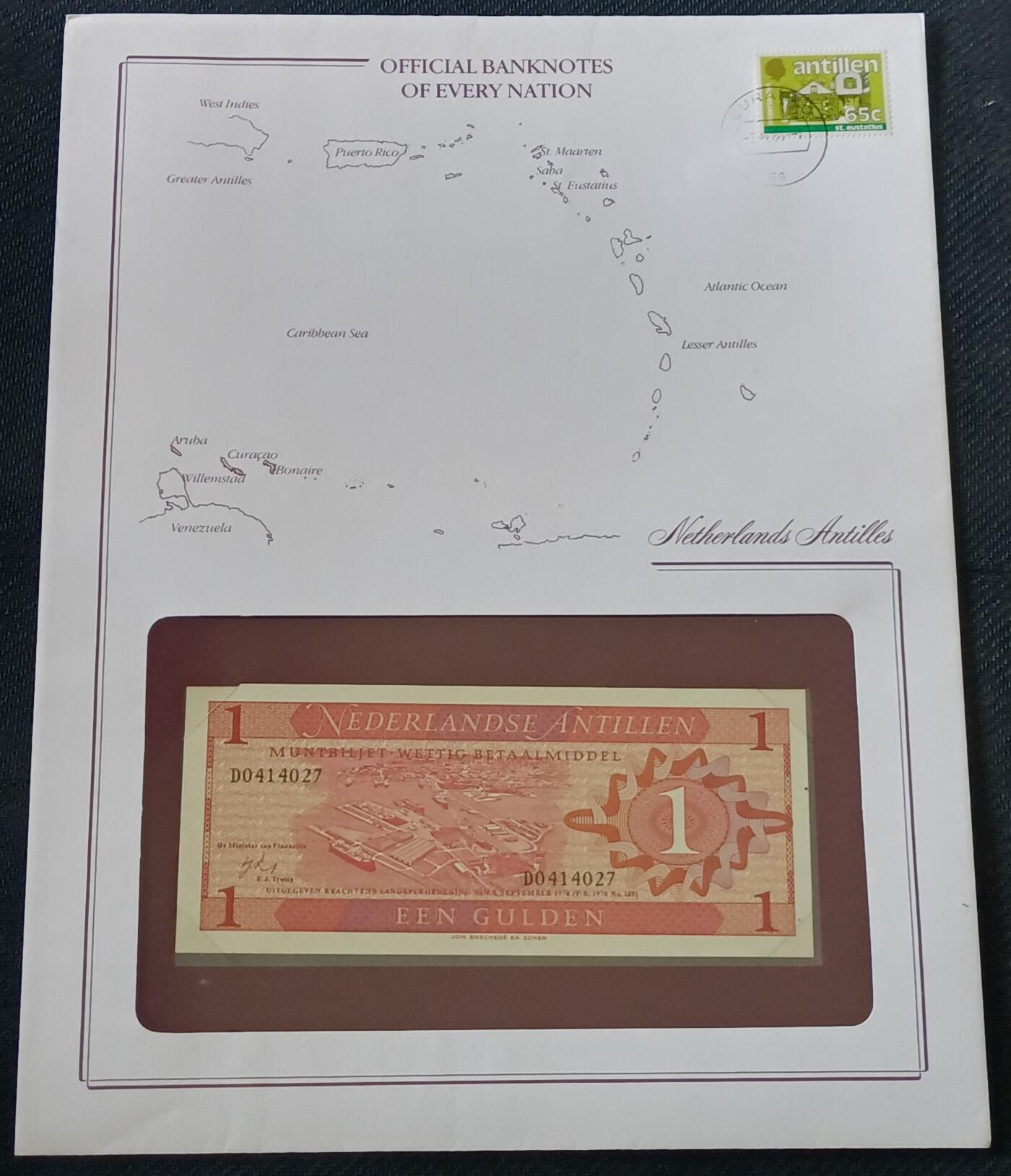 【游宝包邮场】丙午马年第21期 首季收官场 富兰克林邮币封地图版 荷属安的列斯