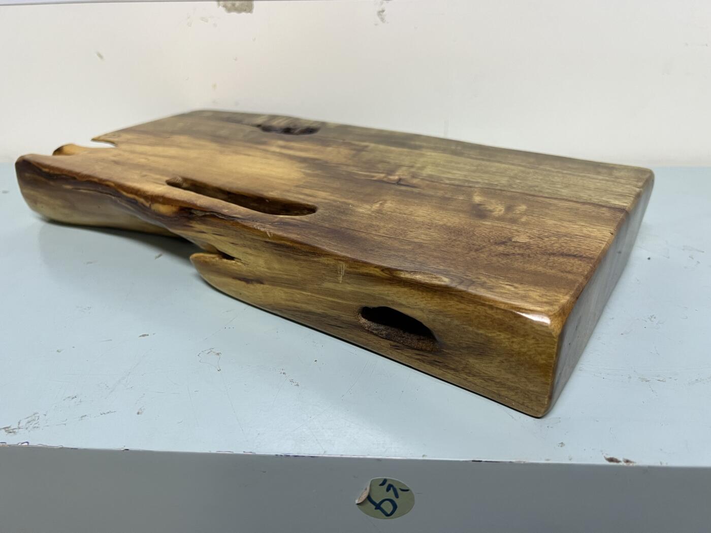 零元拍：NO.3-1金丝楠干泡台茶盘 金光闪闪。尺寸约：32.5/17/4CM