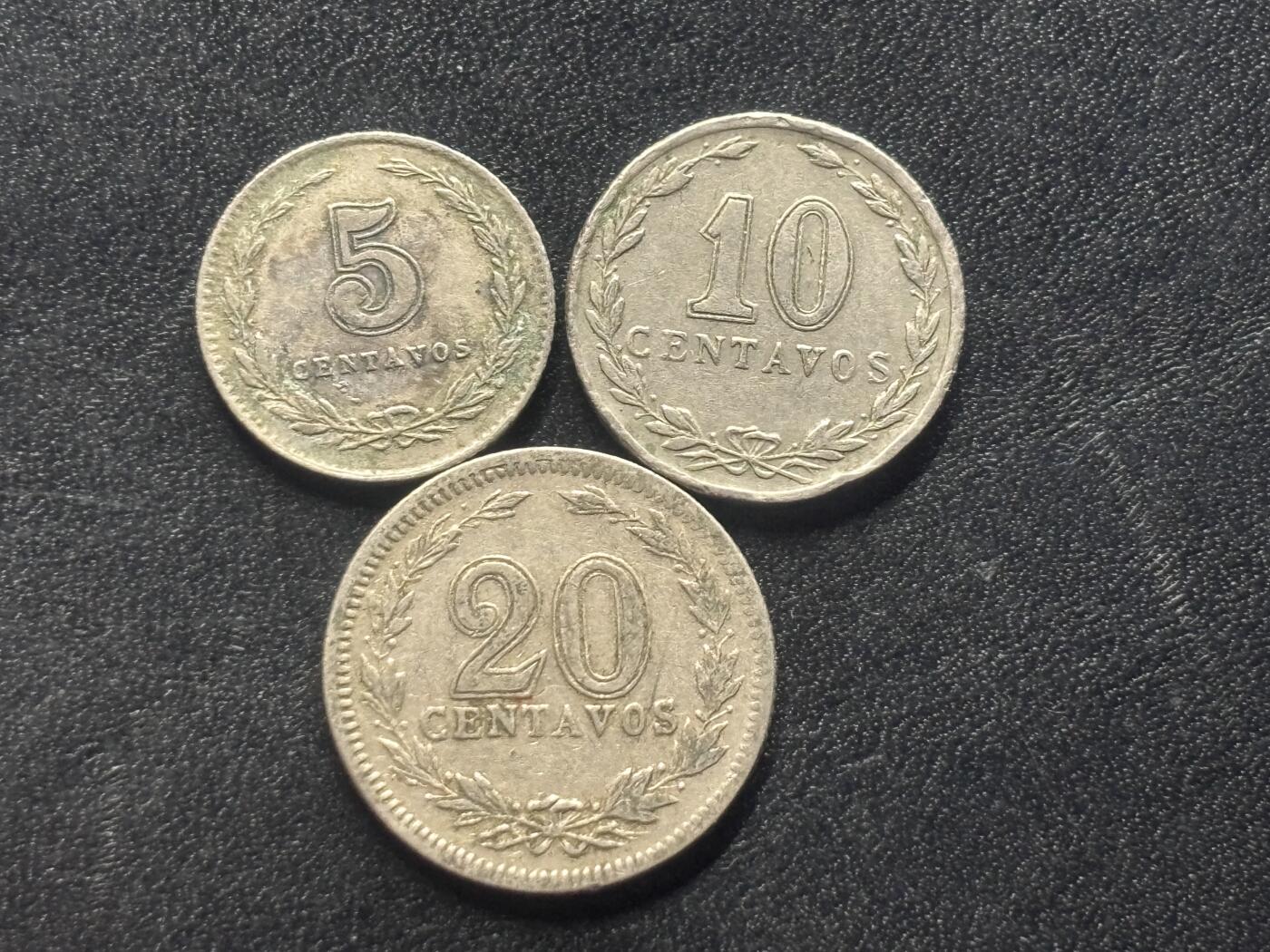 邮泉阁外国硬币限时拍卖第四十五场 （邮票在国外，请付邮费6元） 阿根廷1930年代3枚