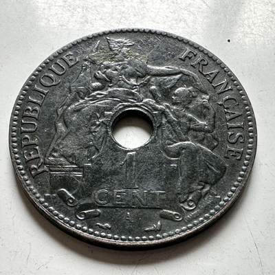 🌹外币初藏🌹🐯2026年第40场   每周二四六晚8️⃣点 世界钱币 - 法属印度支那 1897年  1分铜币 百分之一
