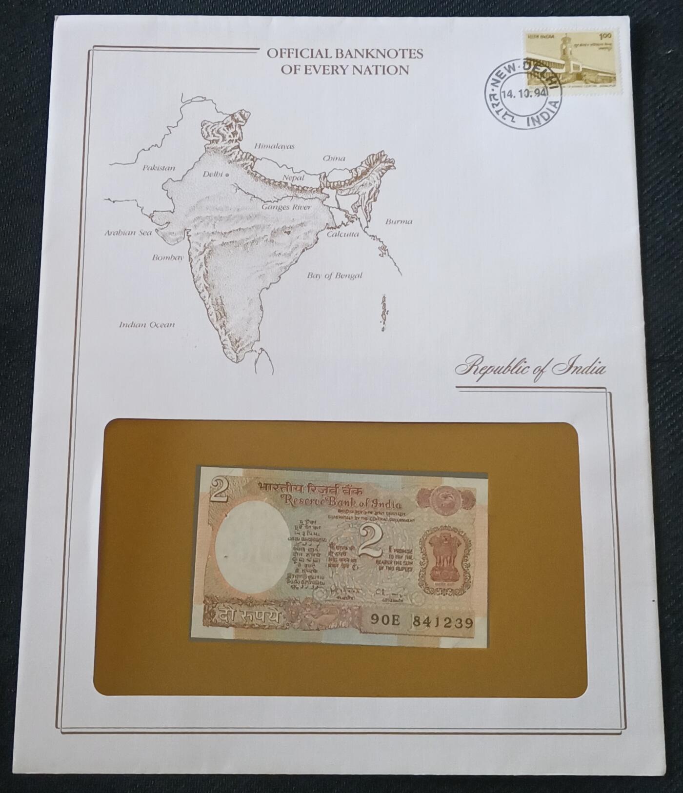 【游宝包邮场】丙午马年第21期 首季收官场 富兰克林邮币封地图版 印度🇮🇳