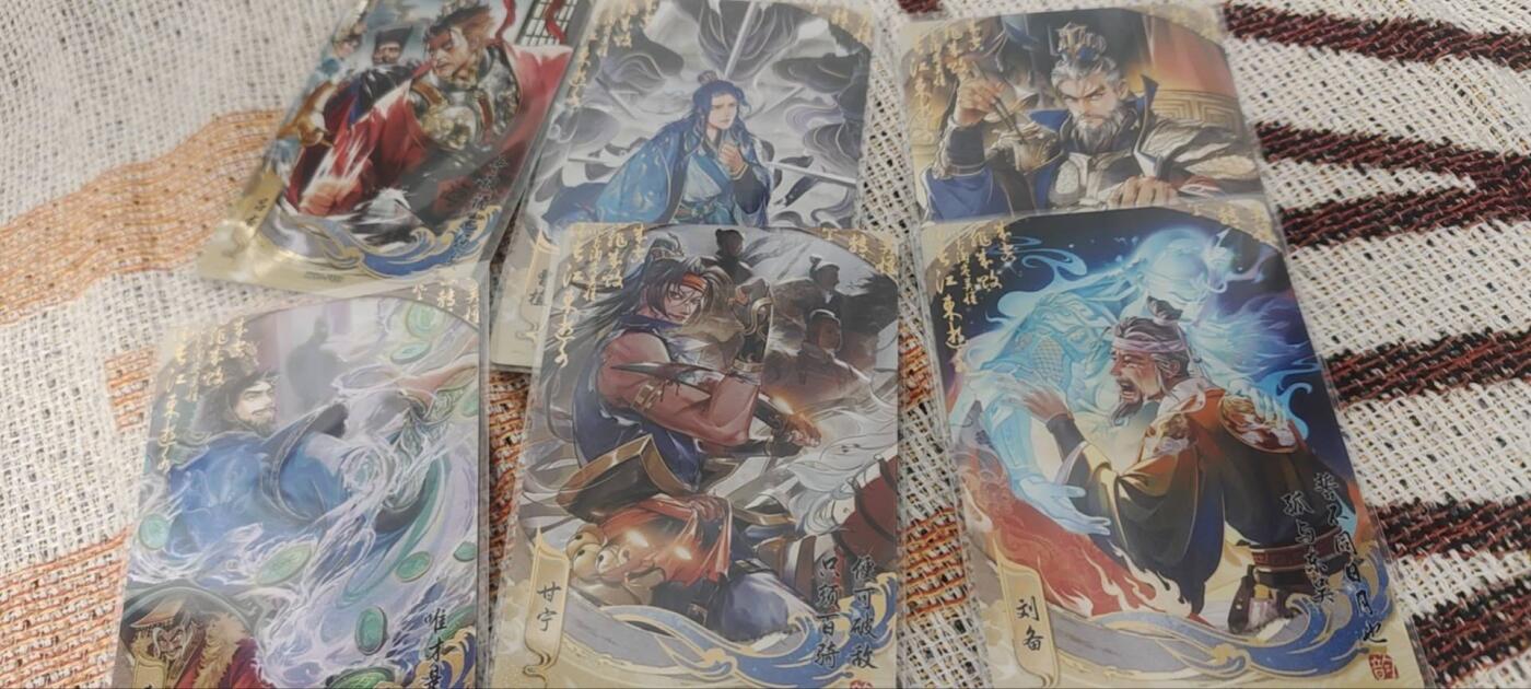 秋原瞳的小店第四十一期——盛夏的时光，即将如约而至 卡游三国流芳传韵6张一套齐