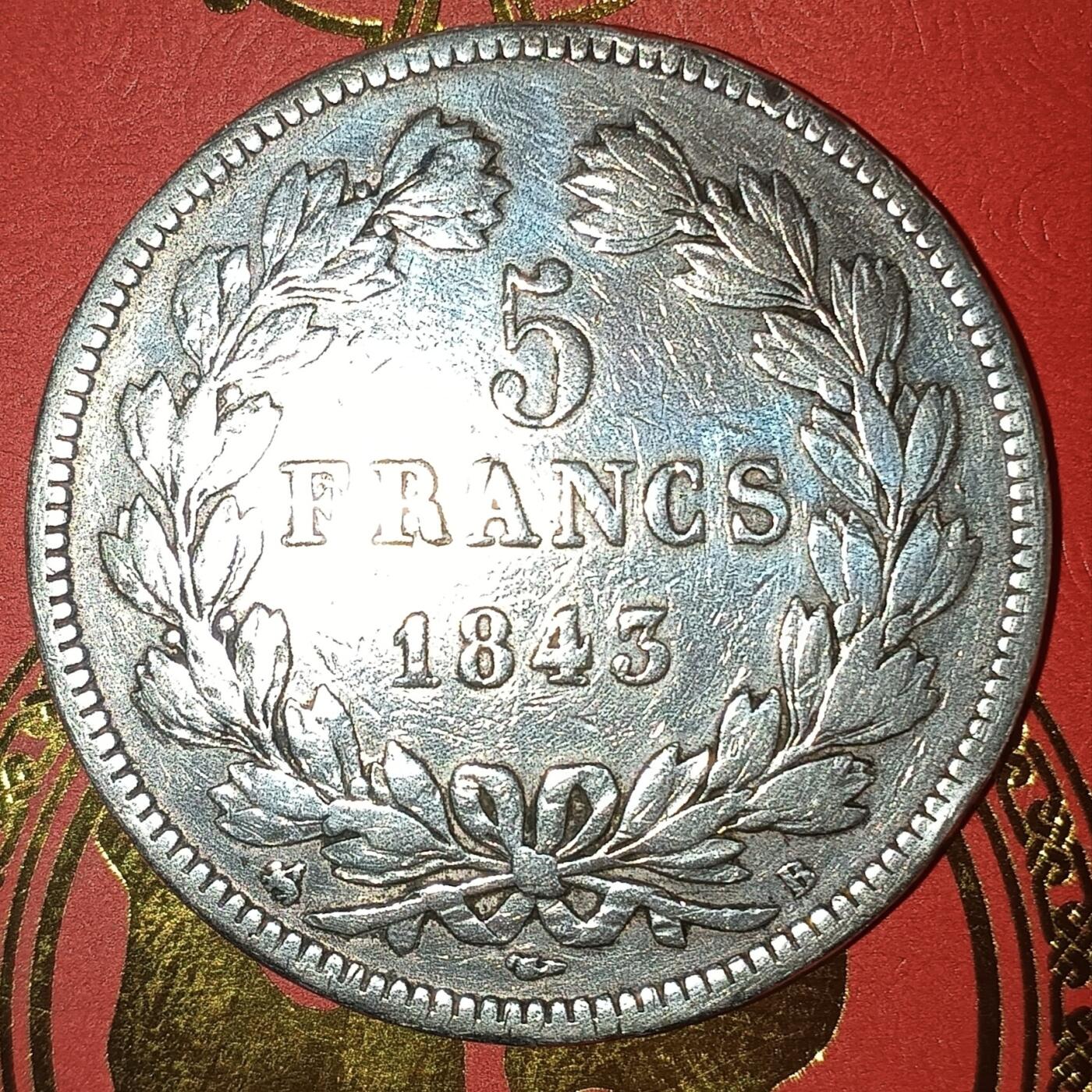 法兰西王国路易菲利普一世5法郎银币