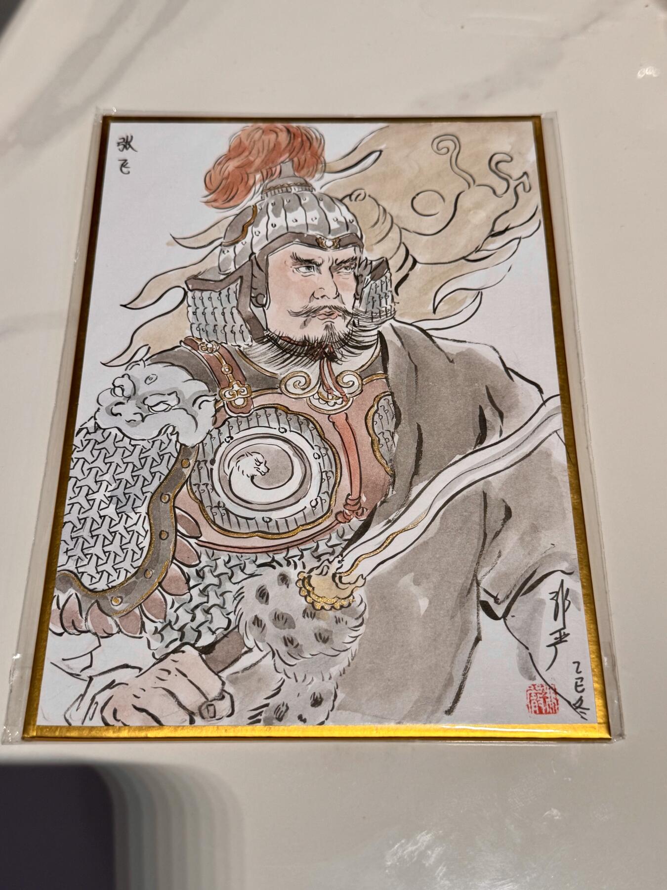 大麦马年第二场 非严老师手绘原稿 张飞