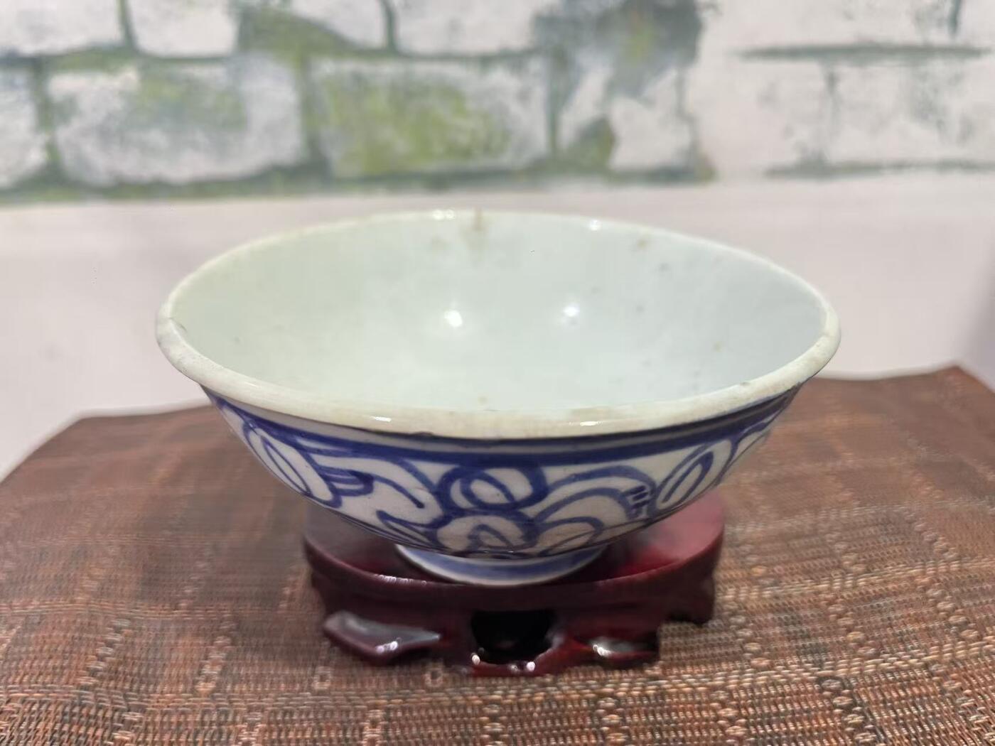 江南杂件 靑花喜字碗