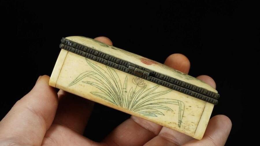 江南杂件 骨制盒子2个