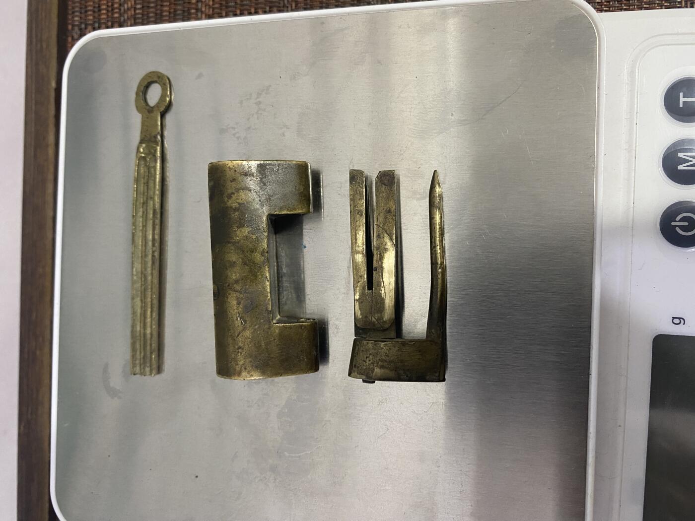 江南杂件 铜锁（带钥匙）