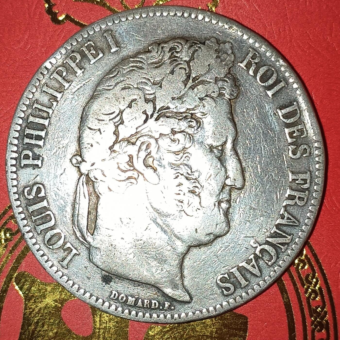 法兰西王国路易菲利普一世5法郎银币