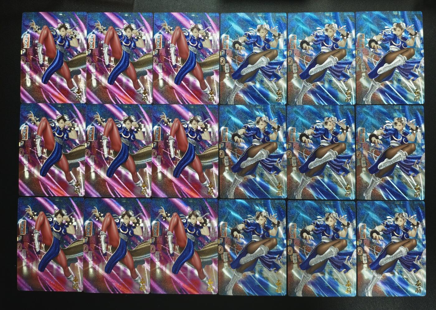 天玑星卡拍第186期《4.9周四截拍》持续收拍收评中 满赠卡需备注 姬漫谭 街头霸王 李爻 春丽 粗闪 二十七张 微瑕