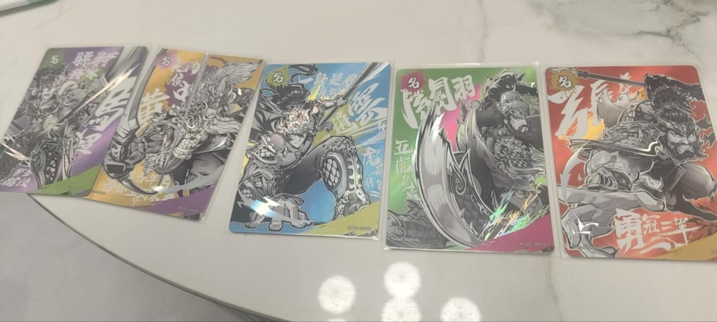 秋原瞳的小店第四十一期——盛夏的时光，即将如约而至 卡游三国名将卡五虎蜀汉一套齐……