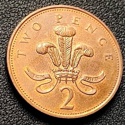 泉币菌-第223场-拍品多 请提前出价(工作原因  发货比较迟缓 已在拍卖规则里面说明 望理解) - 2001年 英国2便士铜币 威尔士皇冠 25.9mm