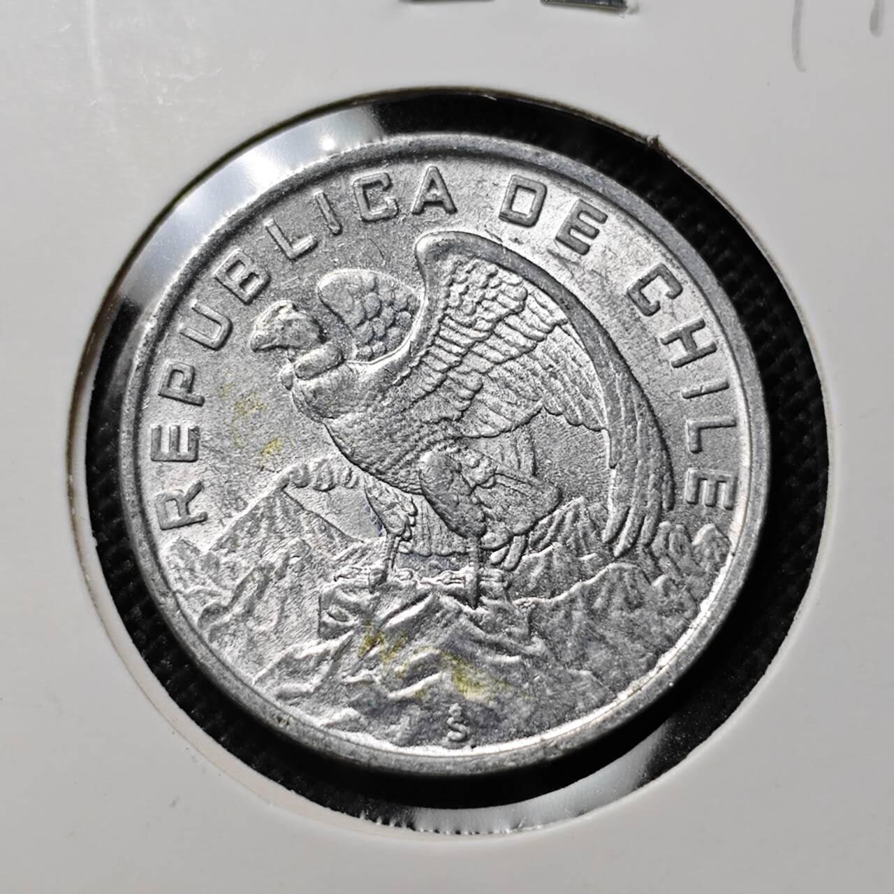 KK钱币收藏小铺  第409期 2月预留时间 周末发货  1974智利10分