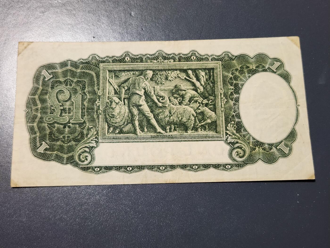 4月9号晚上8点 中外纸币自动截拍第53场 澳大利亚1镑 签名2 美品