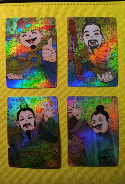 蜂潮卡牌  拍卖001期  小花瓣专场（4月10日  21点  截拍） - 小花瓣艺术文创  天官赐福  彩闪一套