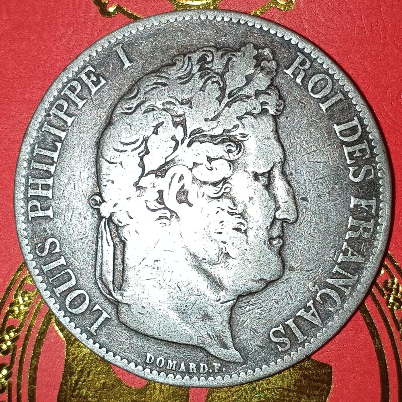 法兰西王国路易菲利普一世5法郎银币