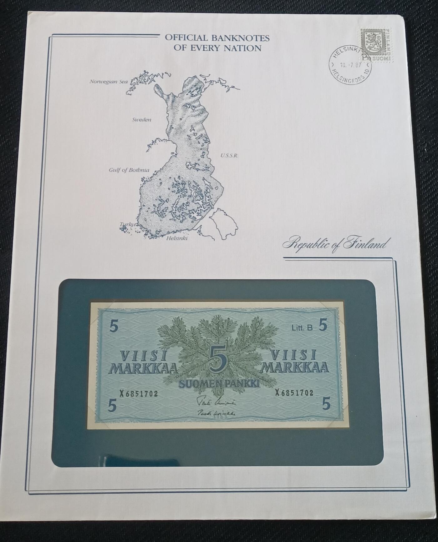 【游宝包邮场】丙午马年第21期 首季收官场 富兰克林邮币封地图版 芬兰🇫🇮