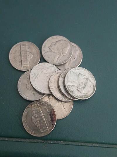 松南世界钱币——260408A - 美国5美分硬币10枚5