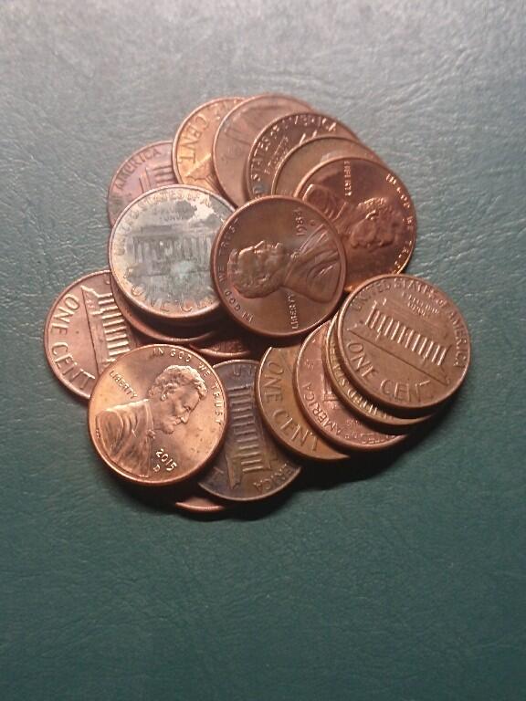 松南世界钱币——260407B 美国1美分铜币20枚5