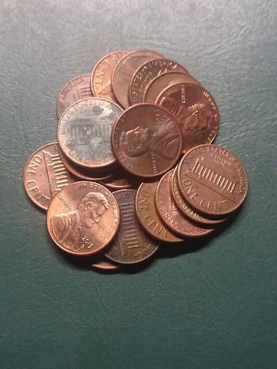 松南世界钱币——260407B - 美国1美分铜币20枚5