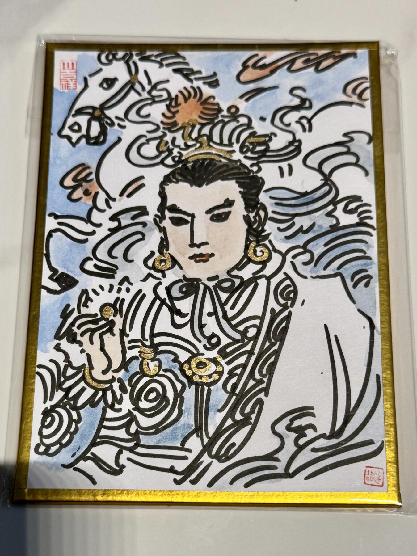 大麦马年第二场 王涌喆老师彩绘 小白龙