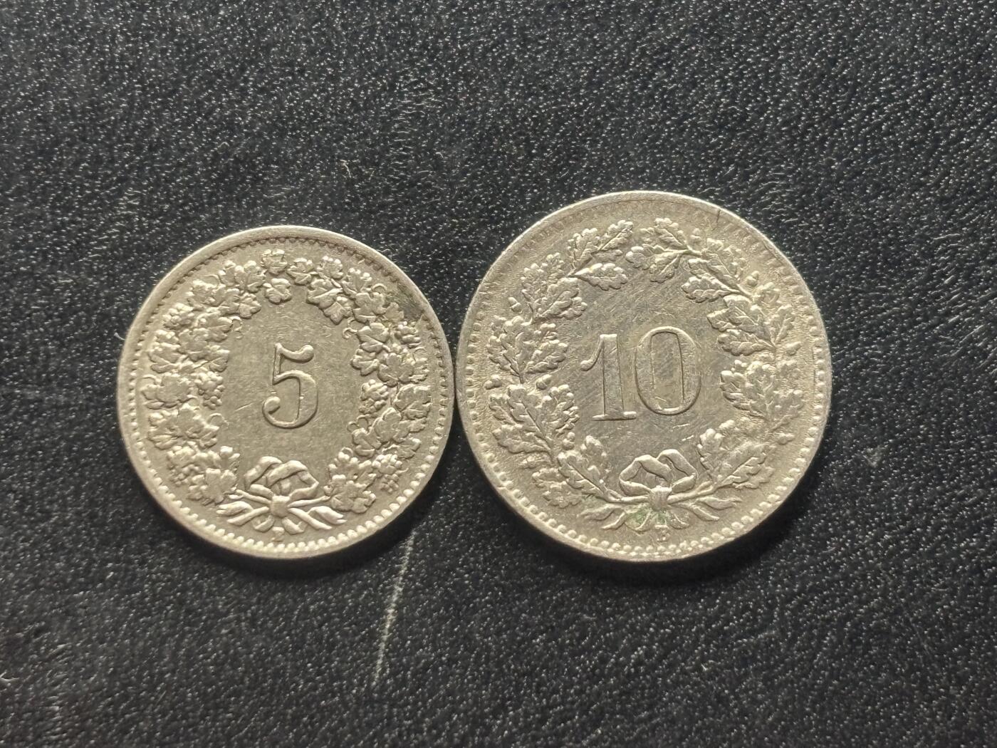 邮泉阁外国硬币限时拍卖第四十五场 （邮票在国外，请付邮费6元） 瑞士1946年2枚