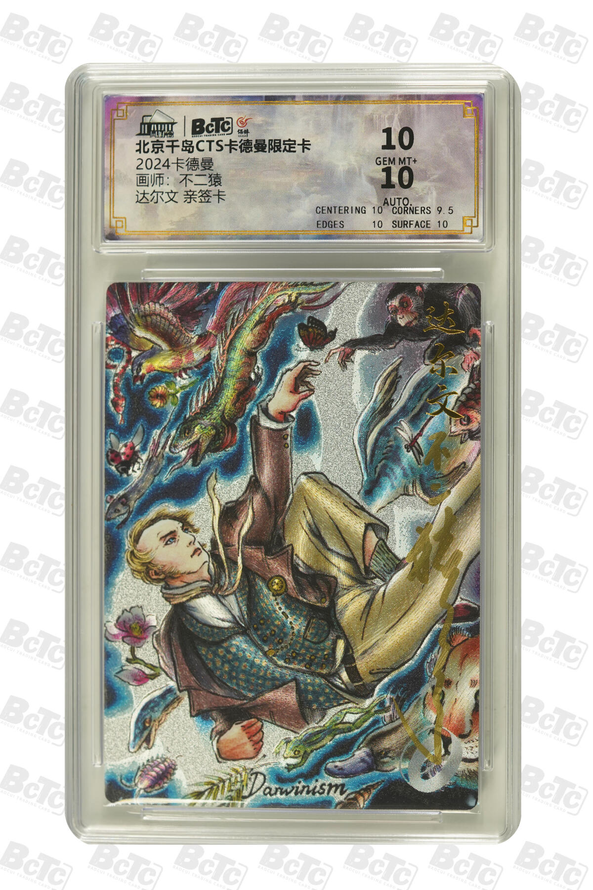 大麦马年第二场 2024 北京千岛CTS卡德曼限定卡 不二猿  达尔文 亲签卡 