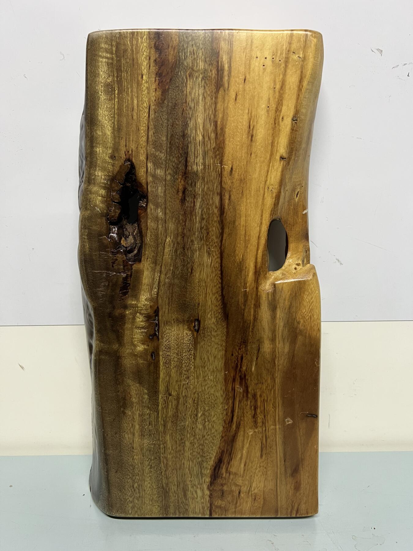 零元拍：NO.3-1金丝楠干泡台茶盘 金光闪闪。尺寸约：32.5/17/4CM