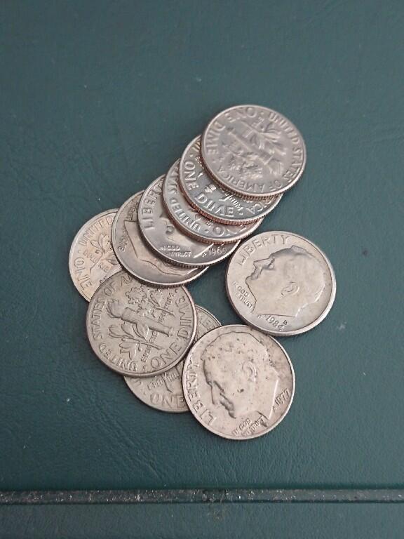 松南世界钱币——260408A 美国10美分硬币3