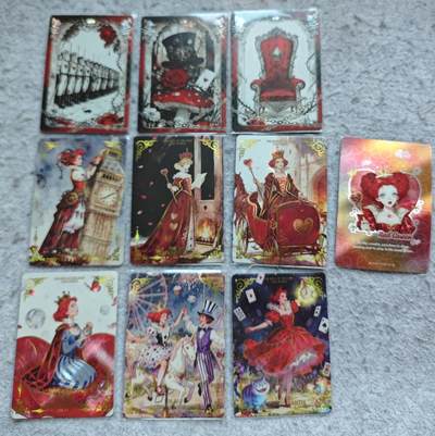 【随心含颖卡拍57期】卡游/集卡社/卡卡沃 抽卡机专场拍卖【无佣金】 - 爱丽丝 10张 中高卡 一张粗闪➕9彩闪